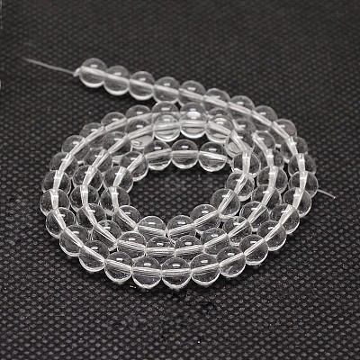 Imitate Austrian Crystal Glass Round Bead Strands GLAA-F030-6mm-01-1