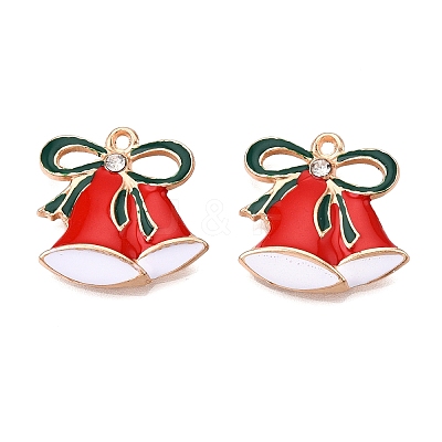 Christmas Theme Alloy Enamel Pendants ENAM-T020-10A-1