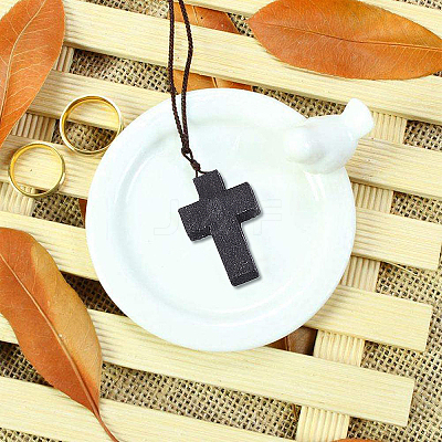 200Pcs Wood Pendants WOOD-SC0001-36A-1