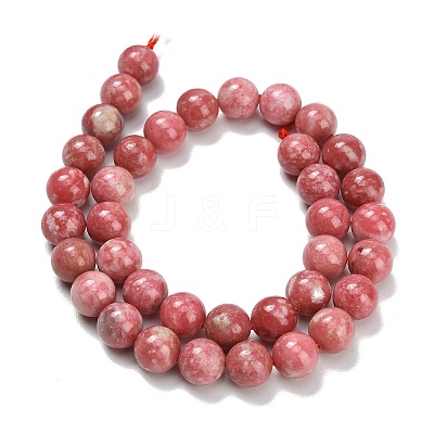 Natural Thulite Beads Strands G-C280-B17-10mm-1