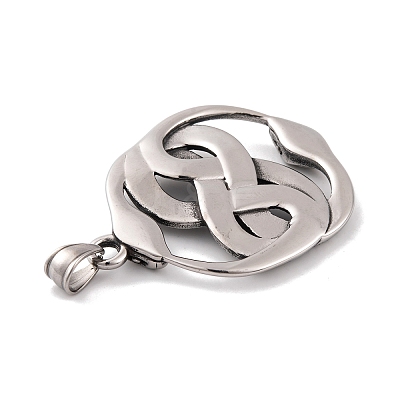 304 Stainless Steel Big Pendants STAS-K283-26AS-1