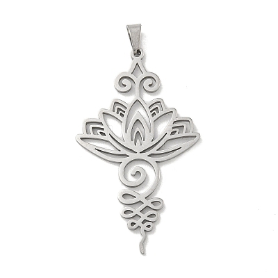 304 Stainless Steel Pendants STAS-M067-01P-1