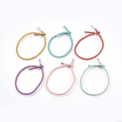 Couple Adjustable Nylon Cord Bracelets BJEW-F362-B-P-1