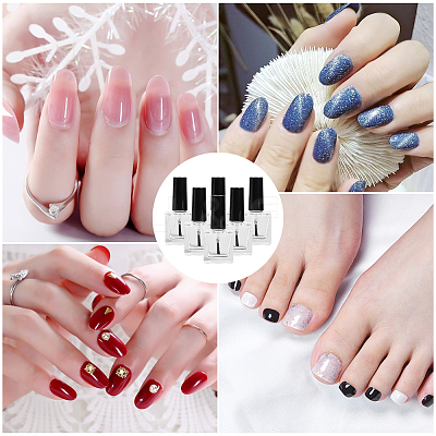 Transparent Glass & Plastic Nail Polish Empty Bottle AJEW-XCP0003-42-1