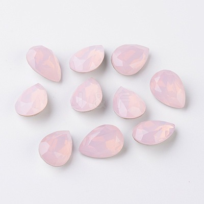 Faceted Teardrop K9 Glass Rhinestone Cabochons RGLA-I001-10x7mm-006-1