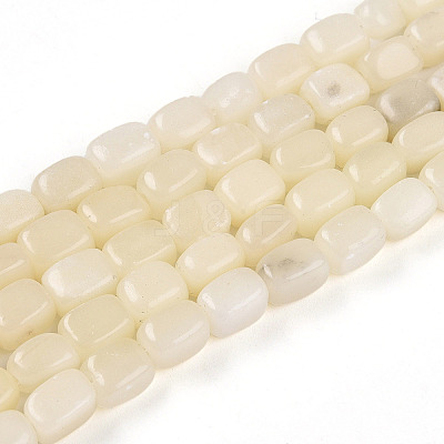 Natural White African Opal Beads Strands G-N346-04A-10-1