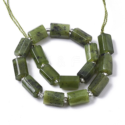 Natural Canadian Jade Beads Strands G-S345-8x11-006-1
