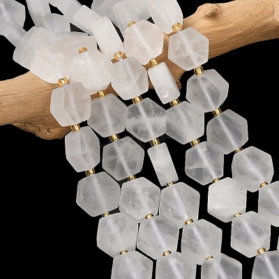 Natural Quartz Crystal Beads Strands G-A291-A04-01-1