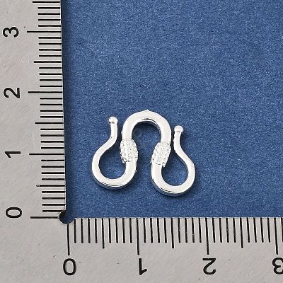 Brass M-Hook Clasps KK-CBA0DF0-14E-S-1