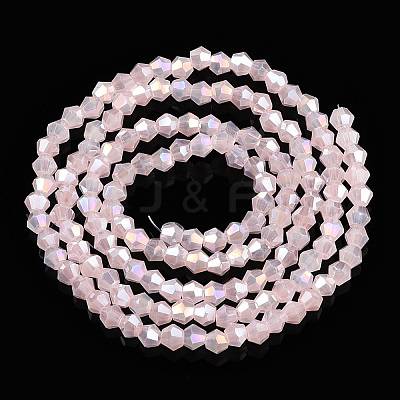 Imitation Jade Electroplate Glass Beads Strands LS-EGLA-A039-J2mm-B07-1