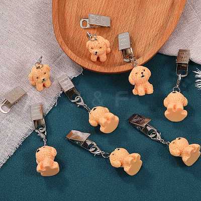 8Pcs Dog Resin Tablecloth Weights HJEW-SW00128-15-1