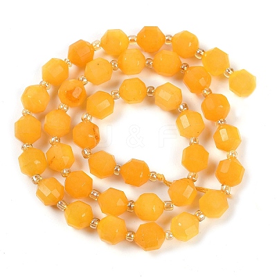 Natural Topaz Jade Beads Strands G-O201B-114F-1
