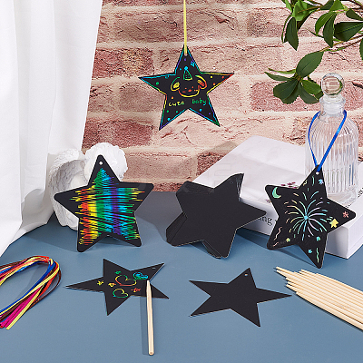 Star Scratch Crafts for Kids DIY-WH0740-68-1