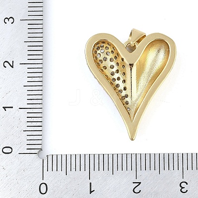 Brass Micro Pave Cubic Zirconia Pendants KK-Q821-02G-1