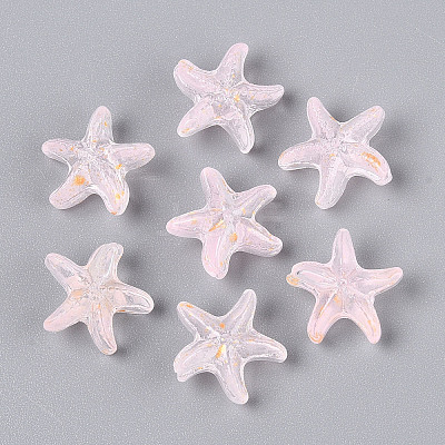 Frosted Glass Beads FGLA-T005-01J-1