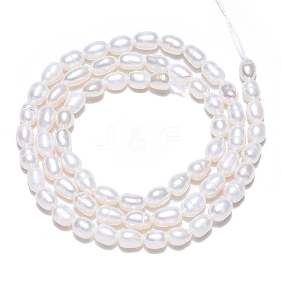 Natural Cultured Freshwater Pearl Beads Strands PEAR-N012-03E-1