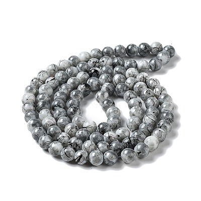 Drawbench & Baking Paint Glass Beads Strands GLAA-S176-M-1