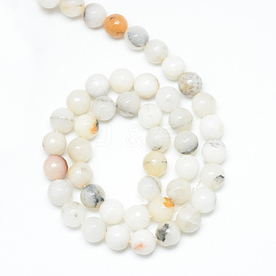 Natural Agate Bead Strands X-G-R346-8mm-26-1