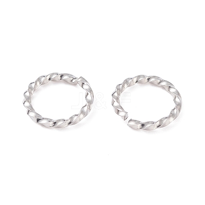 Tarnish Resistant 304 Stainless Steel Open Jump Rings STAS-F191-12P-D-1