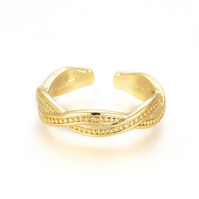 Brass Cuff Toe Rings RJEW-G100-14G-1