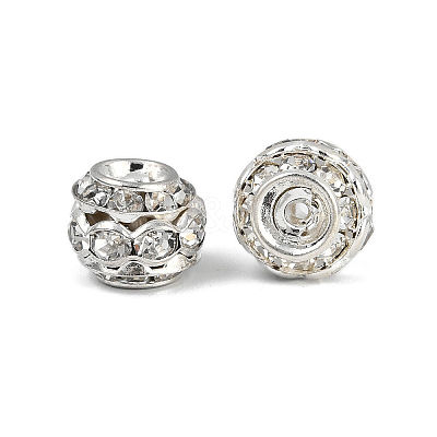 Brass Crystal Rhinestone Beads RB-9X10-1