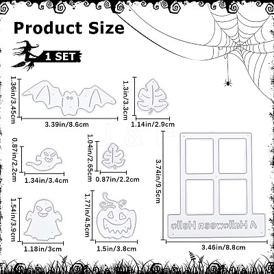 Halloween Carbon Steel Cutting Dies Stencils DIY-WH0387-65MP-1