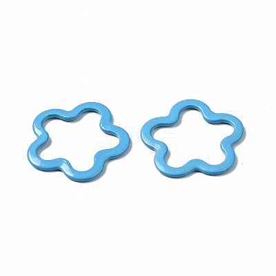 Spray Painted 201 Stainless Steel Linking Rings STAS-G304-07D-1