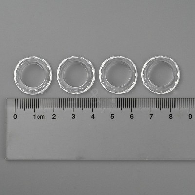 Transparent Acrylic Beads PL671Y-1-1