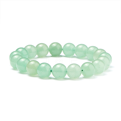Natural Green Aventurine Round Beads Stretch Bracelets BJEW-PH0001-10mm-24-1