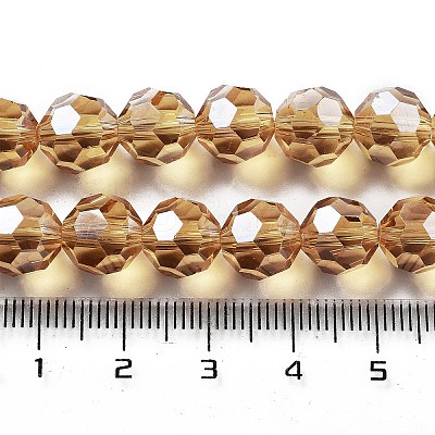 Electroplate Transparent Glass Beads Strands LS-EGLA-A035-T10mm-A17-1