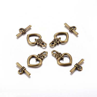 Tibetan Style Toggle Clasps X-MLF1526Y-NF-1