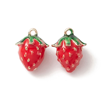 2Pcs Brass Enamel Charms KK-YW0001-79-1