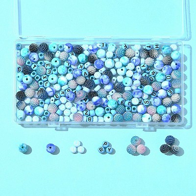 244Pcs Imitation Acrylic Beads Kits OACR-FS0004-07A-1