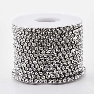 304 Stainless Steel Rhinestone Strass Chains CHS-R012-B-01-1