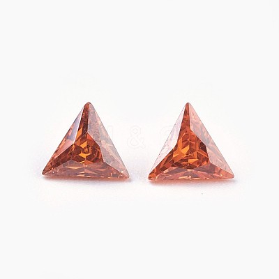 Cubic Zirconia Pointed Back Cabochons ZIRC-WH0001-A12-1