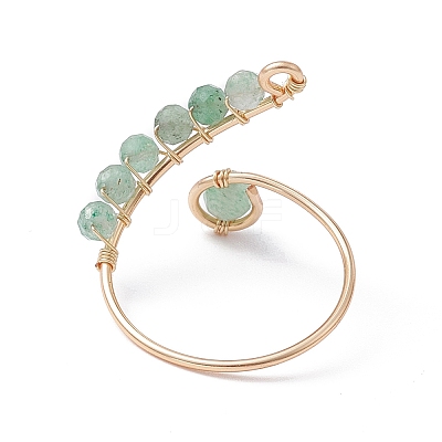 Mixed Natural Gemstone Rings RJEW-JR00584-01-1