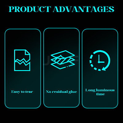 10M Luminous PET Adhesive Tape for Stage AJEW-SP0002-35B-01-1
