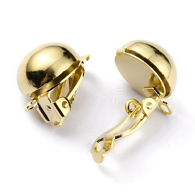 Brass Clip-on Earring Findings KK-O131-03G-B-1