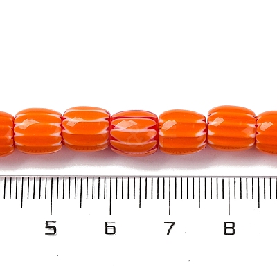 Handmade Lampwork Chevron Beads Strands LAMP-K041-01B-18-1