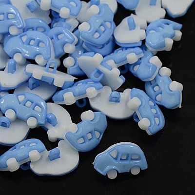Acrylic Shank Buttons X-BUTT-E022-A-06-1