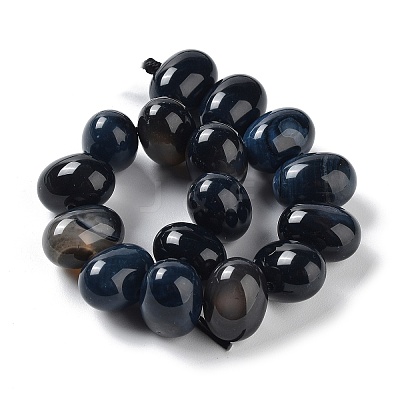 Natural Agate Beads Strands G-G021-03A-01-1