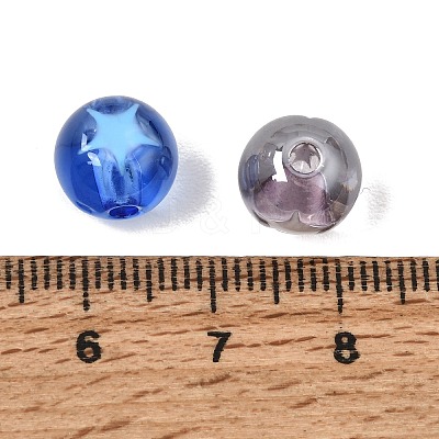 UV Plating Transparent Acrylic Enamel Beads AC-CBA0D47-07-1