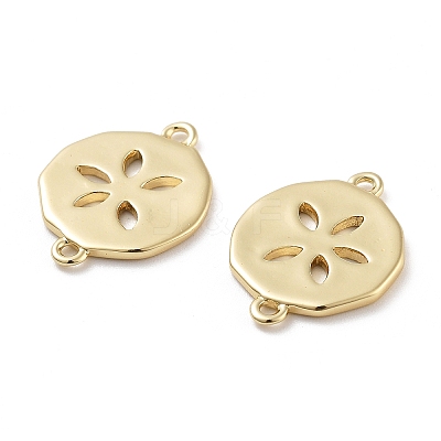 Rack Plating Brass Connector Charms KK-G512-10A-G-1