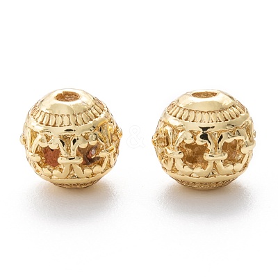 Alloy Hollow Beads PALLOY-P238-03G-RS-1
