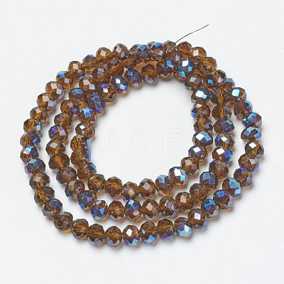 Electroplate Glass Beads Strands EGLA-A034-T6mm-I05-1
