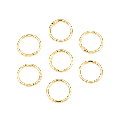Brass Closed Jump Rings KK-D257-01G-09-1