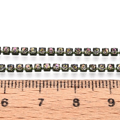 Iron Rhinestone Cup Chains CH-T006-05B-16-1