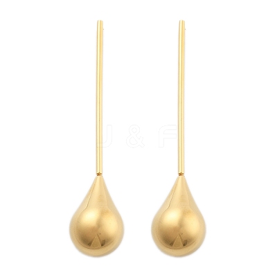 304 Stainless Steel Teardrop Stud Earrings EJEW-M101-03G-1