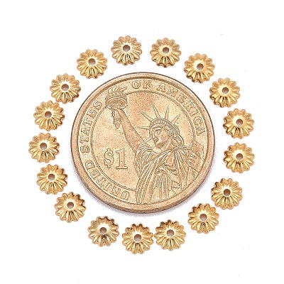 Brass Bead Cap X-KK-P032-06-NR-1