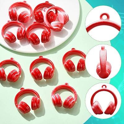 Two Tone Opaque Acrylic Pendants SACR-FZC0001-002E-1